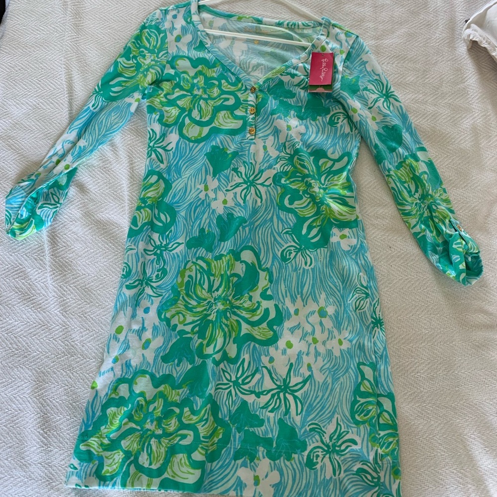 Cotton long sleeve dress
